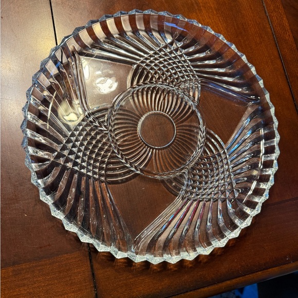 Indiana Glass Other - Elegant Vintage Clear Glass Serving Platter